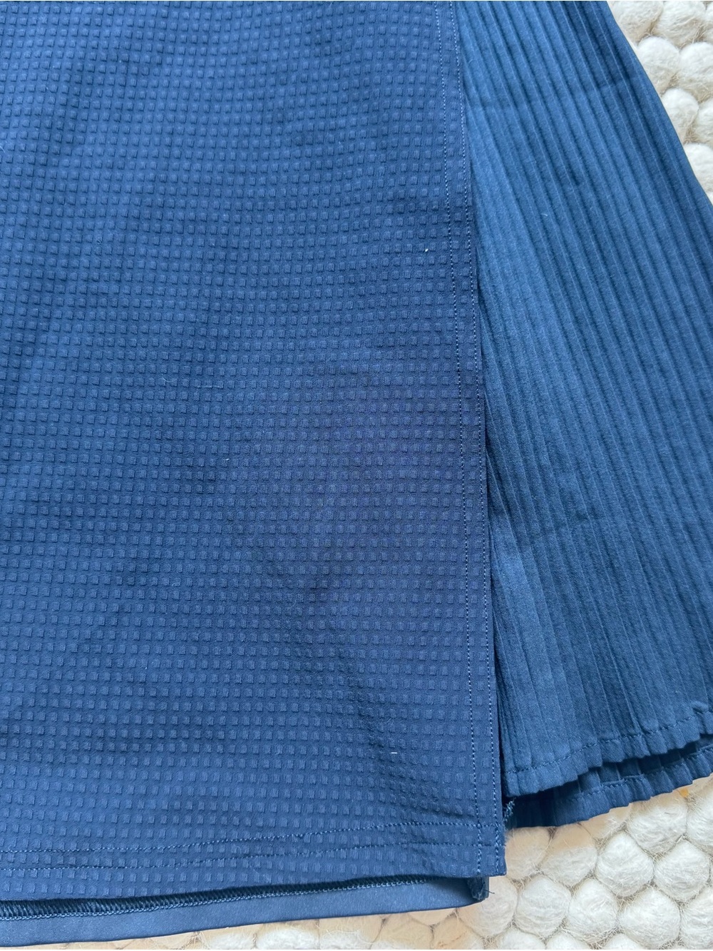 Lululemon Navy Blue Zip-Front Athletic Tank Dress - Picture 2 of 4